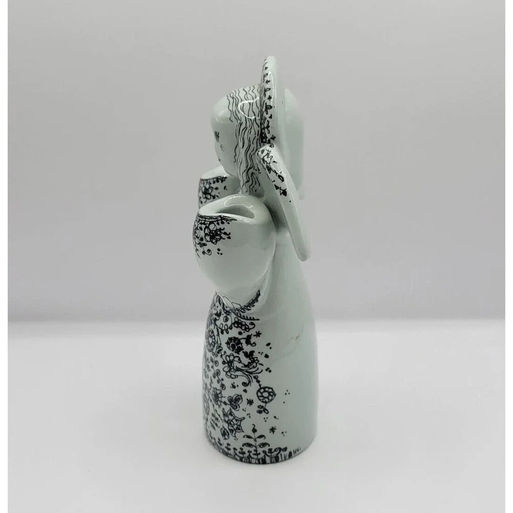 Vintage Nymolle Denmark Ceramic Angel Candleholder by Jacob E Bang
